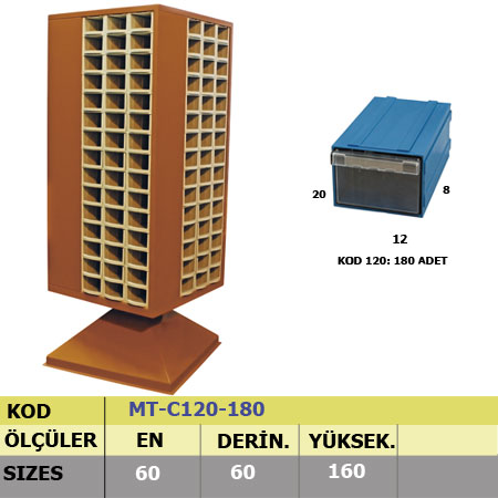 cekmeceli doner dolap mtc120 180